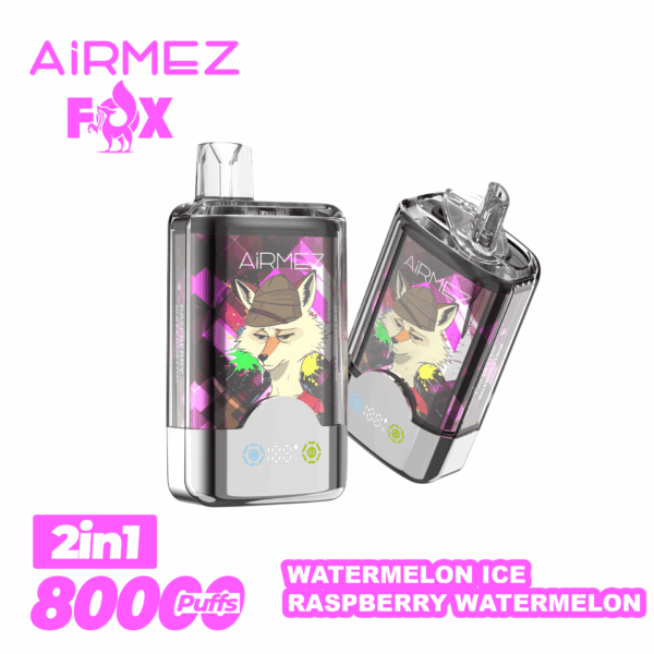 Airmez FOX 2 IN 1 80000 Watermelon Ice/Raspberry Watermelon