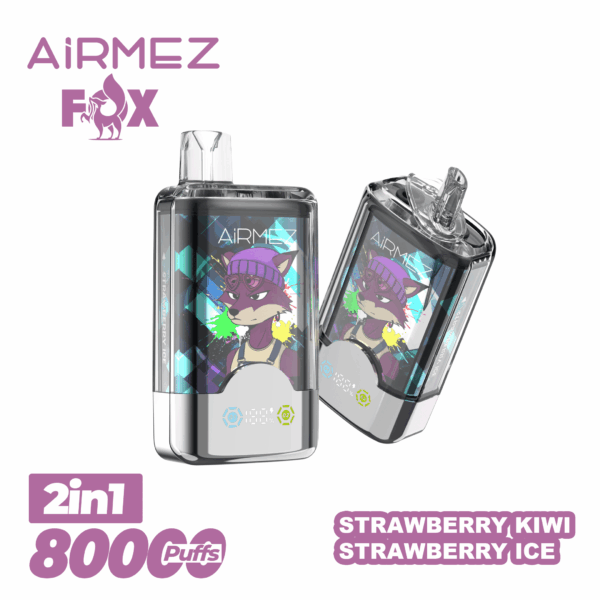 Airmez FOX 2 IN 1 80000 Strawberry Kiwi/Strawberry Ice