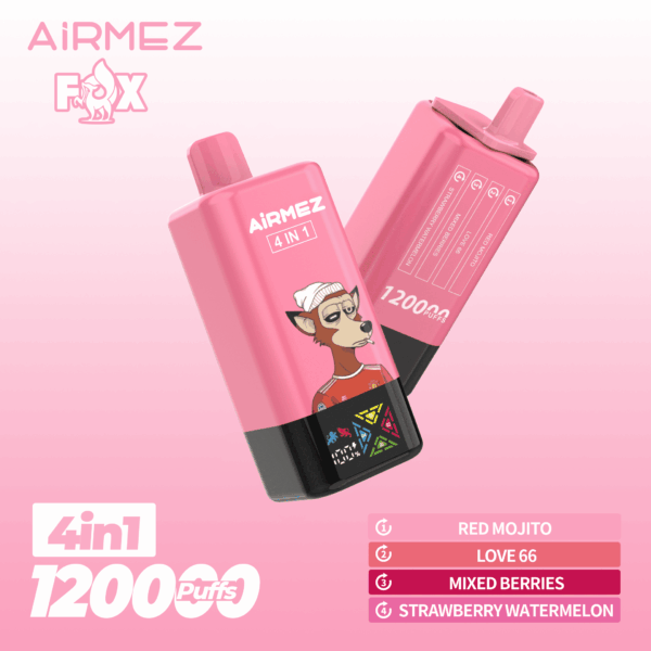 Airmez FOX 4 IN 1 120K Red Mojito/Love66/Mixed Berries/Strawberry Watermelon