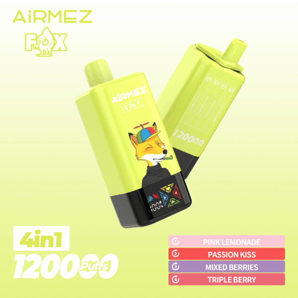 Airmez FOX 4 IN 1 120K Pink Lemonade/Passion Kiss/Mixed Berries/Triple Berry