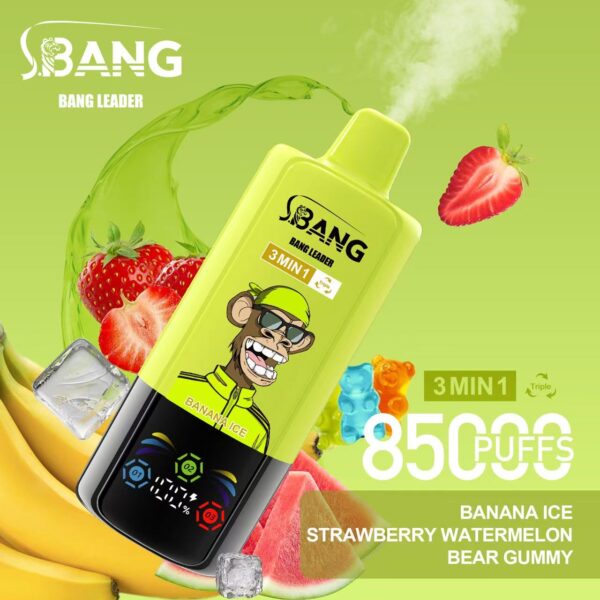 Bang Leader 85000 Banana Ice/Strawberry Watermelon/Bear Gummy