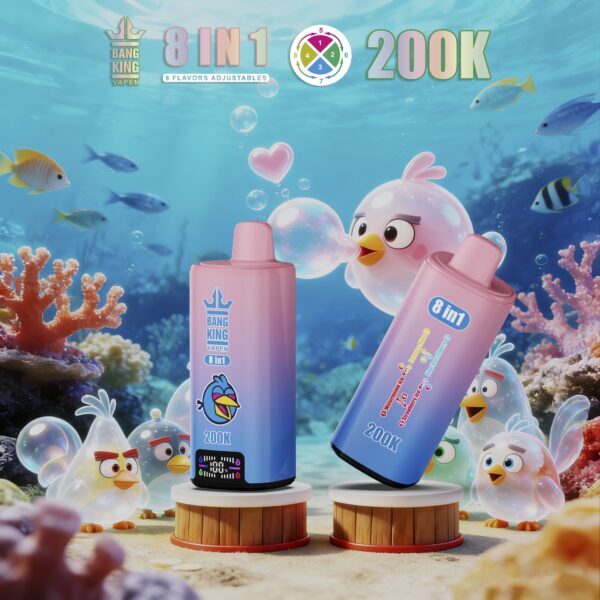 Bang King 200K Watermelon Ice/Lemon & Mint/Strawberry Ice/Blue Razz Cherry