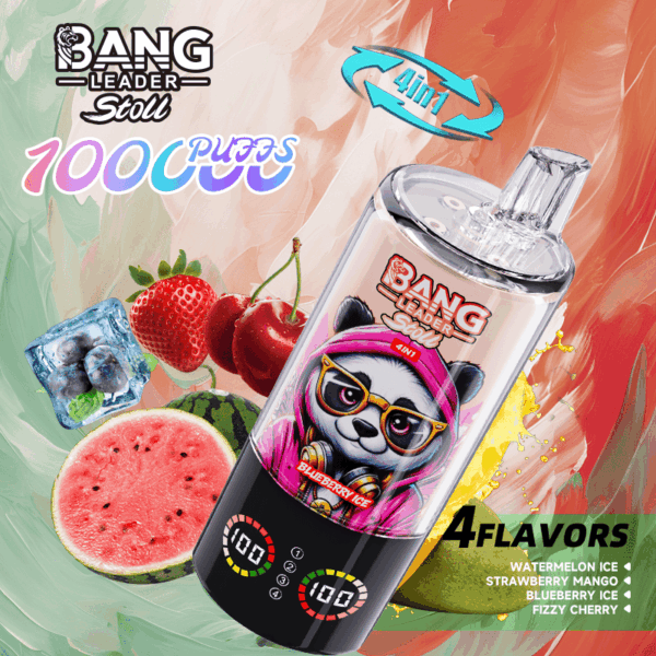 Bang Leader 100k Watermelon Ice/Strawberry Mango/Blueberry Ice/Fizzy Cherry