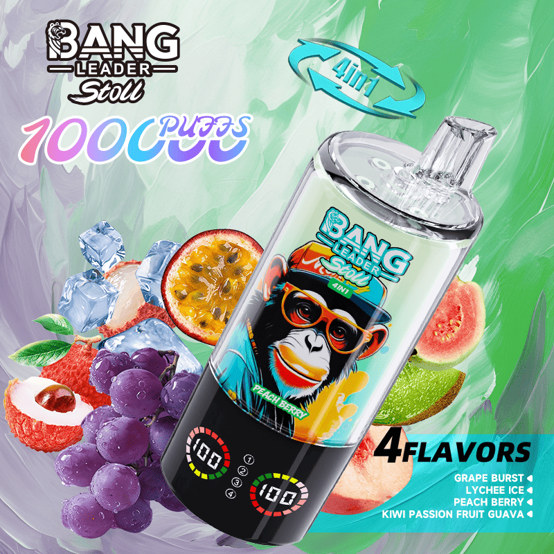 Bang Leader 100k Grape Burst/Lychee Ice/Peach Berry/Kiwi Passion Fruit Guava