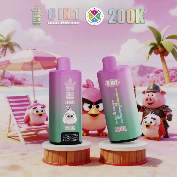 Bang King 200K Cool Mint/Peach Cherry/Peach Berry Lemon/Kiwi Watermelon Ice