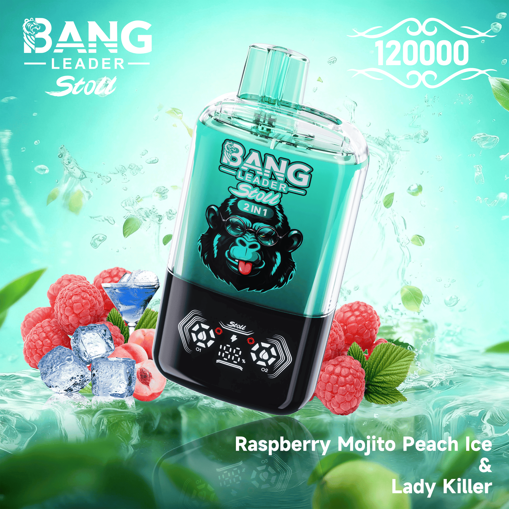 Bang Leader 120k Raspberry Mojito Peach Ice/Lady Killer