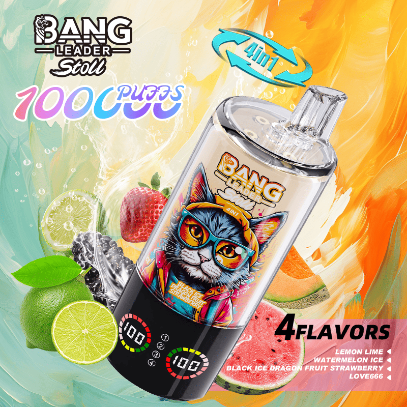 Bang Leader 100k Lemon Lime/Watermelon Ice/Black Dragon Ice Dragon Fruit Strawberry/Love666
