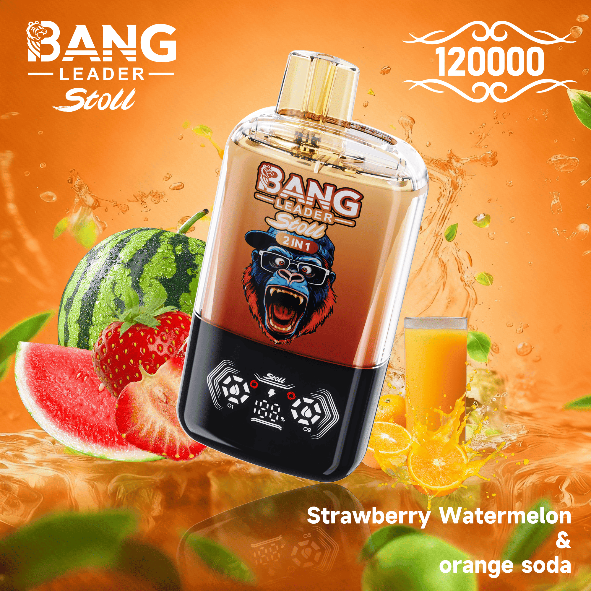 Bang Leader 120k Strawberry Watermelon/Orange Soda