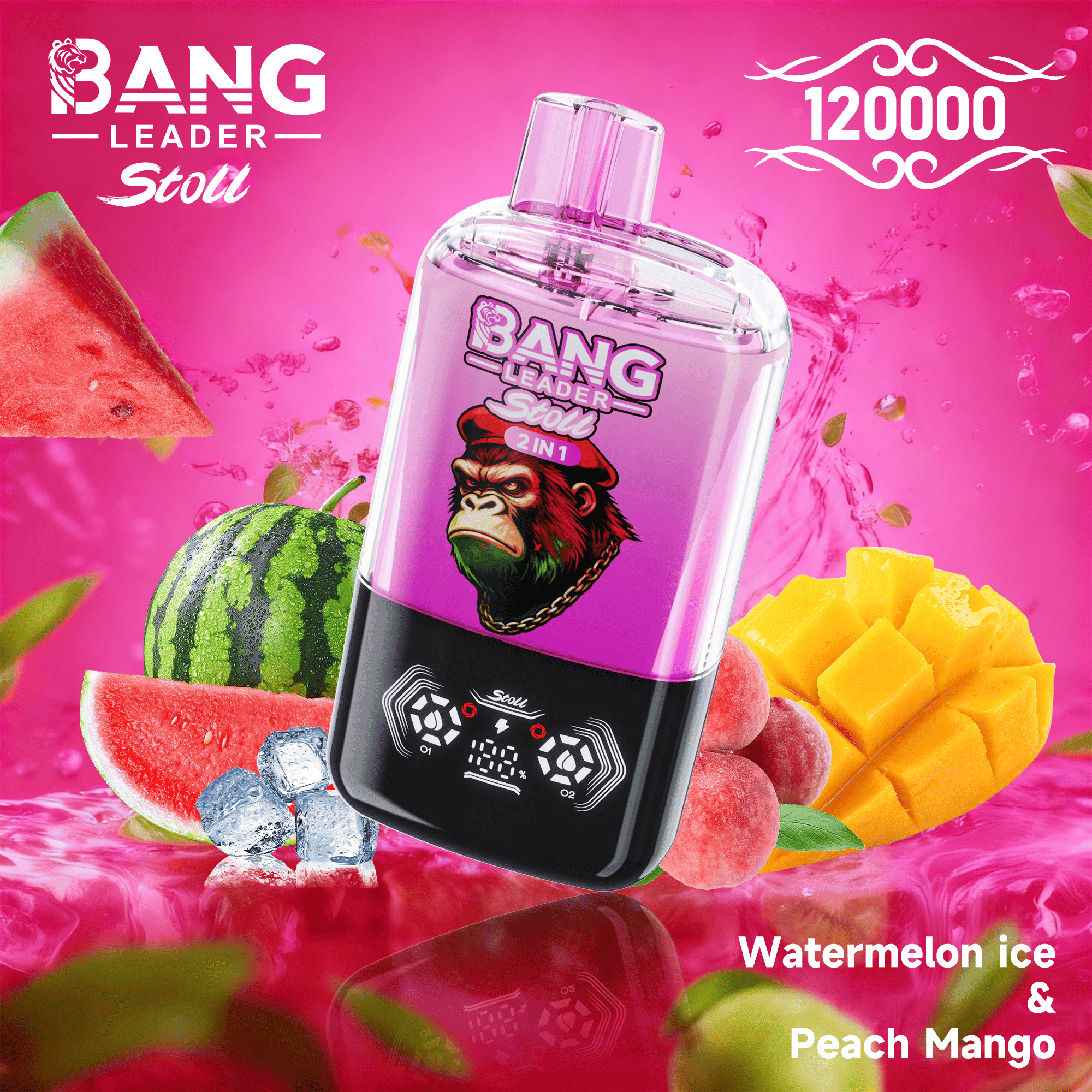 Bang Leader 120k Watermelon Ice/Peach Mango