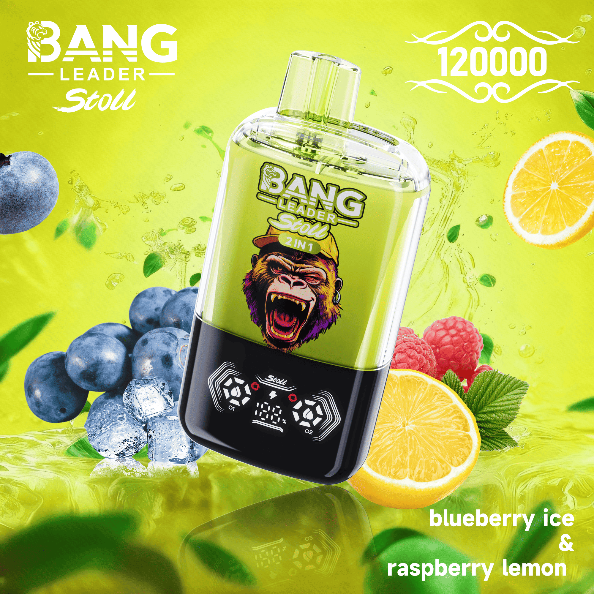 Bang Leader 120k Blueberry Ice/Raspberry Lemon