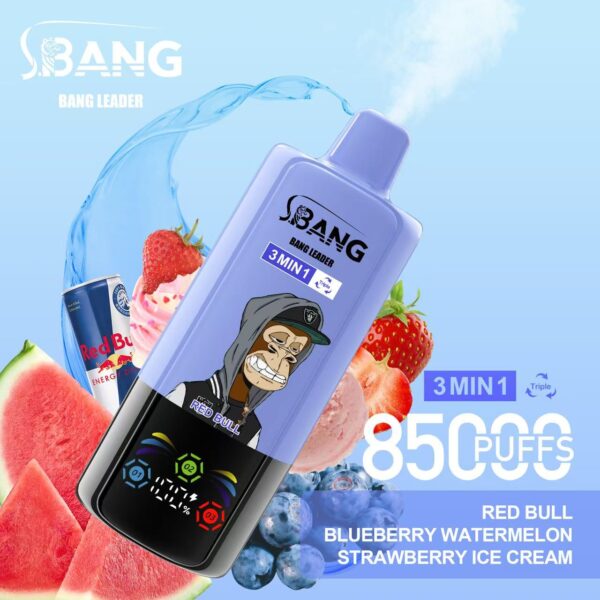 Bang Leader 85000 Red Bull/Blueberry Watermelon/Strawberry Ice Cream