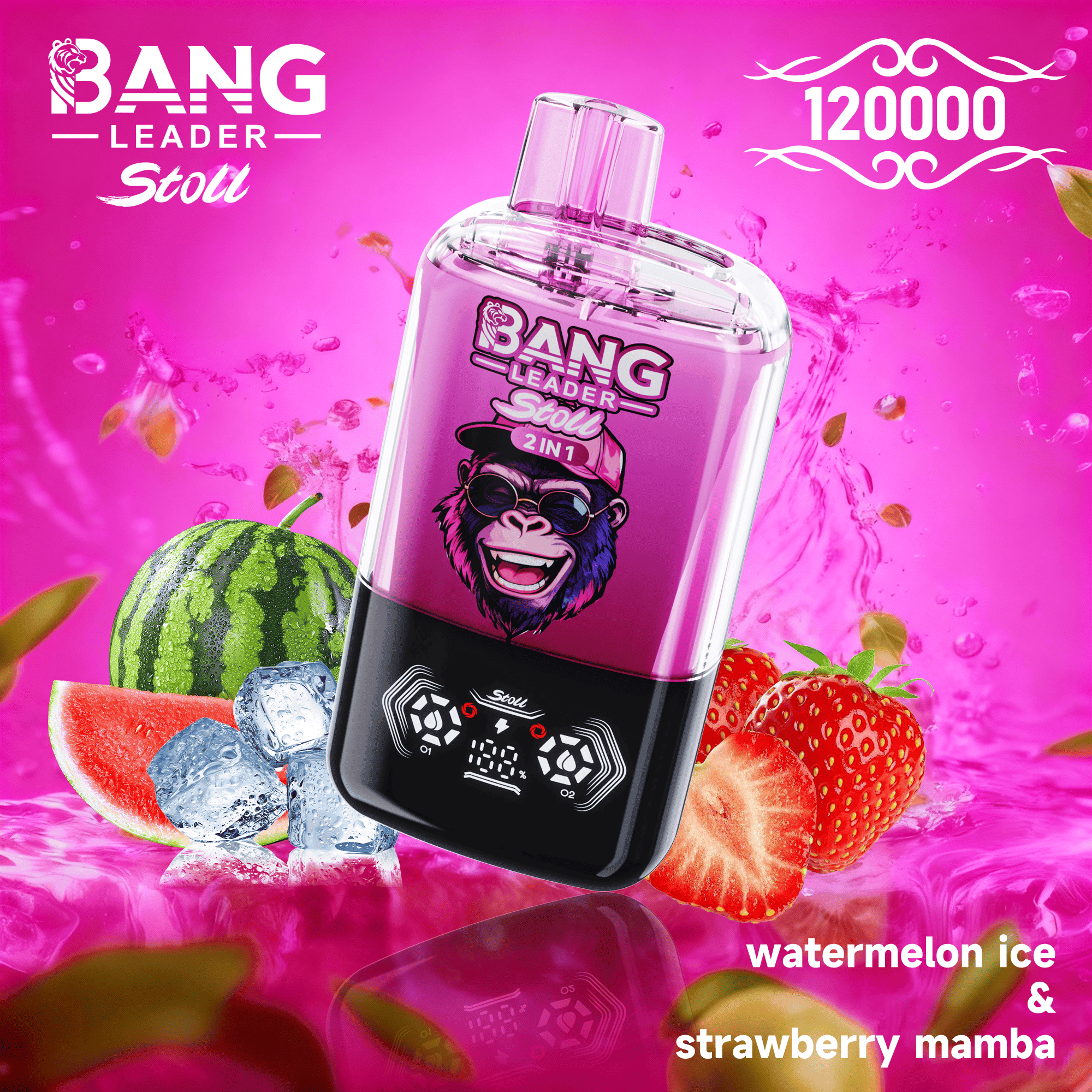 Bang Leader 120k Watermelon Ice/Strawberry Mamba