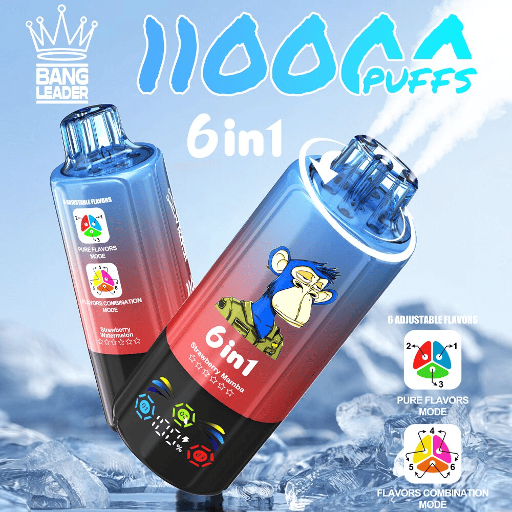 Bang Leader 110K Peach Ice/Blackcurrant Pineapple Ice/Green Apple Kiwi - Imagen 2