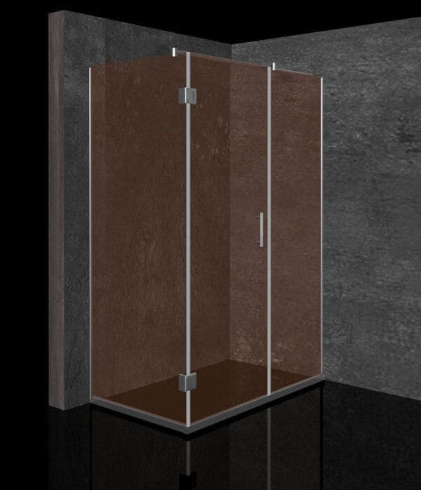 TUŠ KABINA BRONZA 120X80 KROM/BRONZA - Slika 3