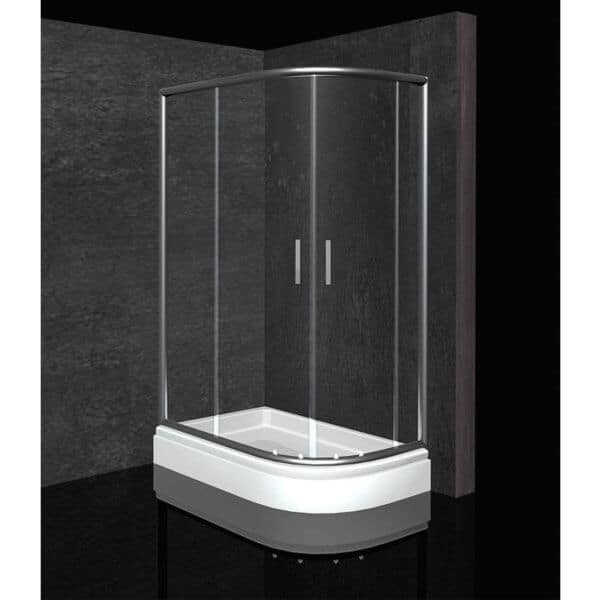 TUŠ KABINA MINA R120x80 KROM/PROZIRNA