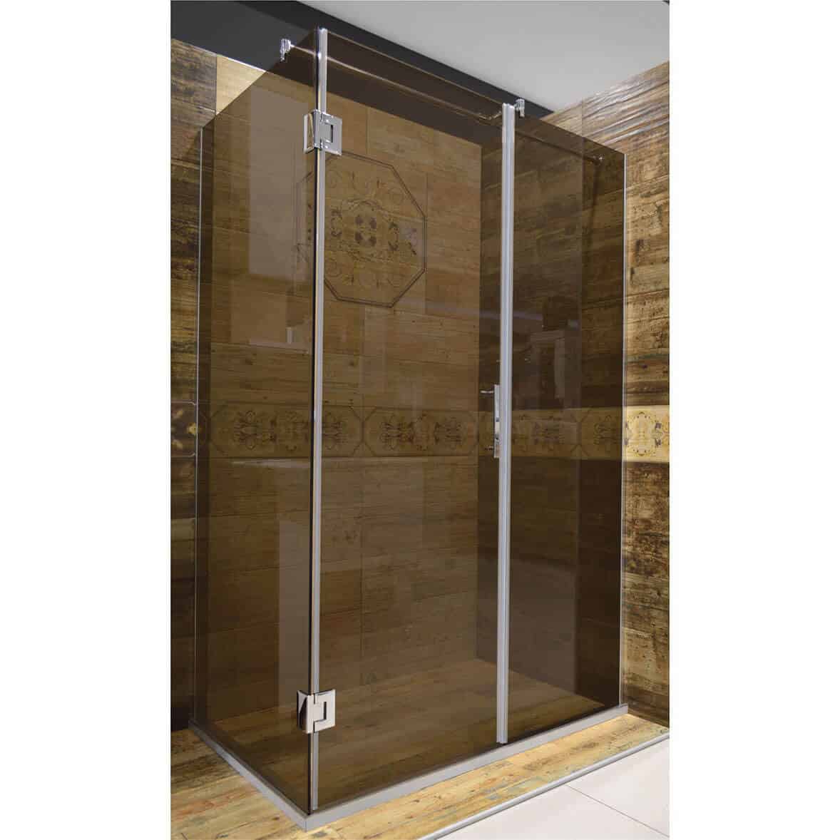 TUŠ KABINA BRONZA 120X80 KROM/BRONZA - Slika 2