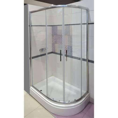 Alternative view of TUŠ KABINA MINA R120x80 KROM/PROZIRNA