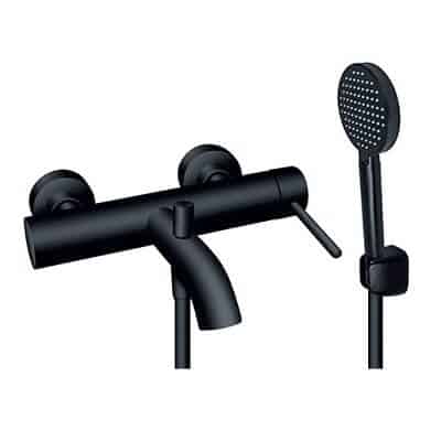 Crna miješalica za tuš kadu