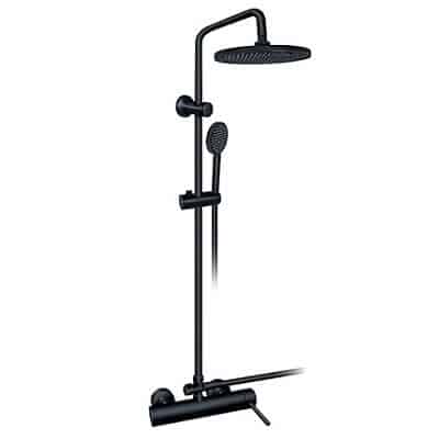 Crna miješalica za tuš kadu