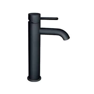 crna miješalica za umivaonik