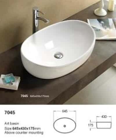 Bijeli zdjelasti umivaoni