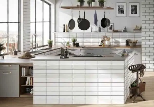 Bijele pločice male dimenzije