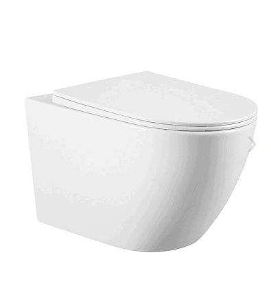 WC ŠKOLJKA EVEREST LEVEL RIMLESS KONZOLNA SA WC DASKOM SOFTCLOSE