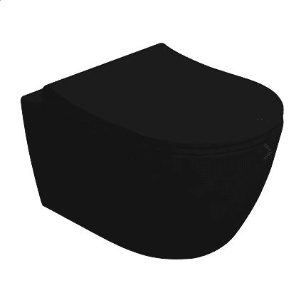 WC ŠKOLJKA RONDO VISEĆA RIMLESS MATT BLACK