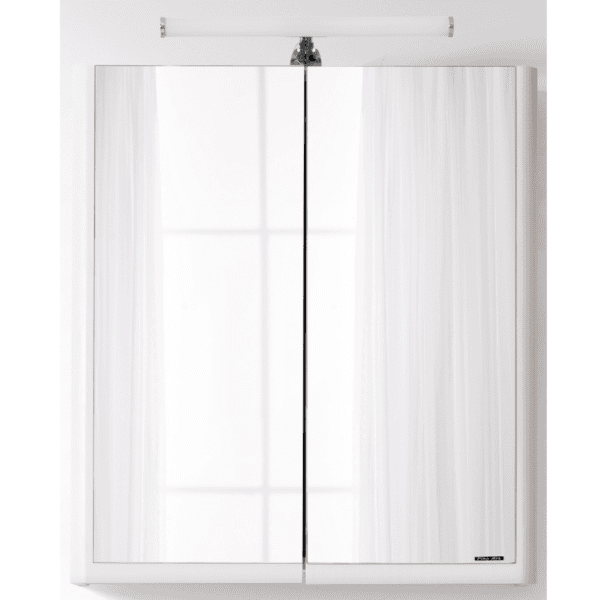 KUPAONSKI ORMARIĆ SOFT ART 65 BIJELI TXT 0842 - GORNJI DIO S OGLEDALOM I RASVJETOM