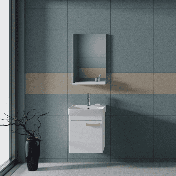 KUPAONSKI ORMARIĆ NEON 45 0971 - GORNJI DIO S OGLEDALOM I ETAŽEROM - Slika 3