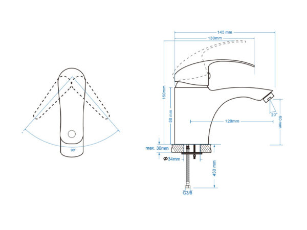 MIJEŠALICA KONGO ZA UMIVAONIK - Slika 4