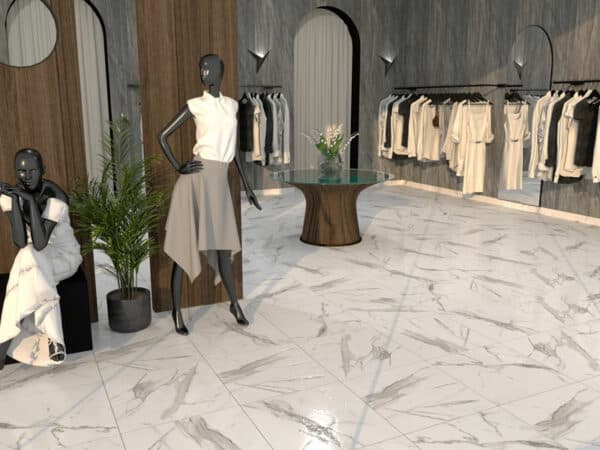 Alternative view of CALACATTA SILVER 60x60