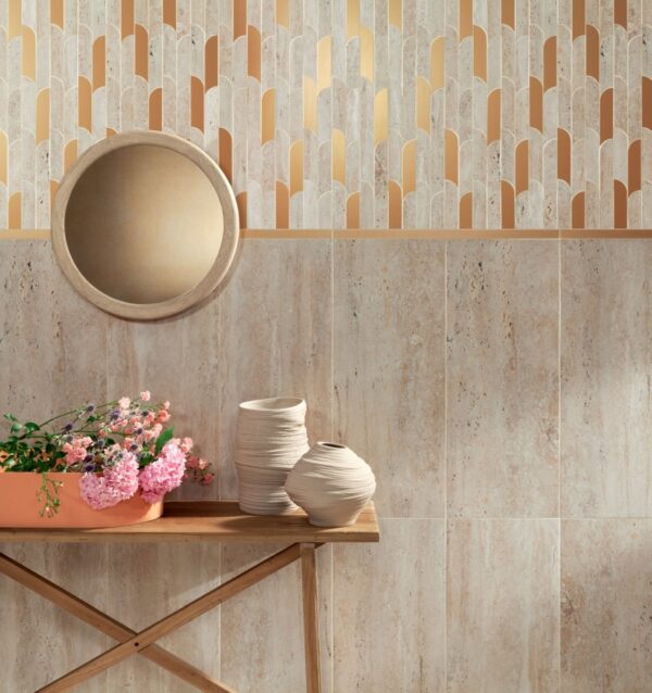 Alternative view of TISSUE BEIGE DECOR MOSAIC 27,2x29,8