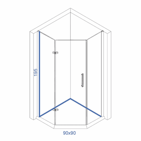 TUŠ KABINA IDEAL 9001 LINNI - tehnicki