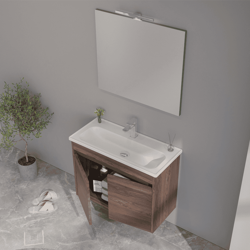 KUPAONSKI ORMARIĆ LOVA 60 SET NAVARO - DONJI DIO S UMIVAONIKOM I GORNJI DIO