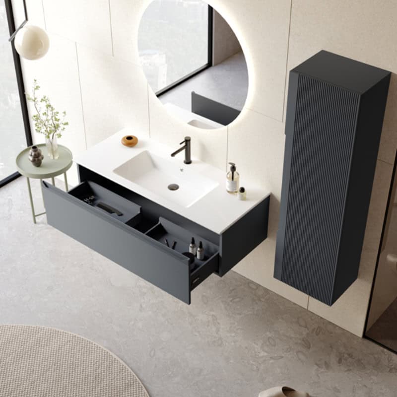 KUPAONSKI ORMARIĆ OLBIA 80 ANTRACIT - DONJI DIO S UMIVAONIKOM - Slika 2