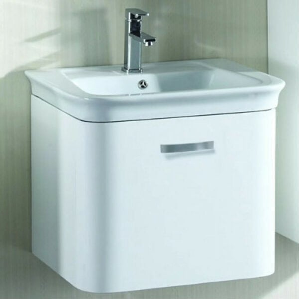 KUPAONSKI ORMARIĆ LUXOR 60 F DRVO - DONJI DIO S BIJELIM UMIVAONIKOM