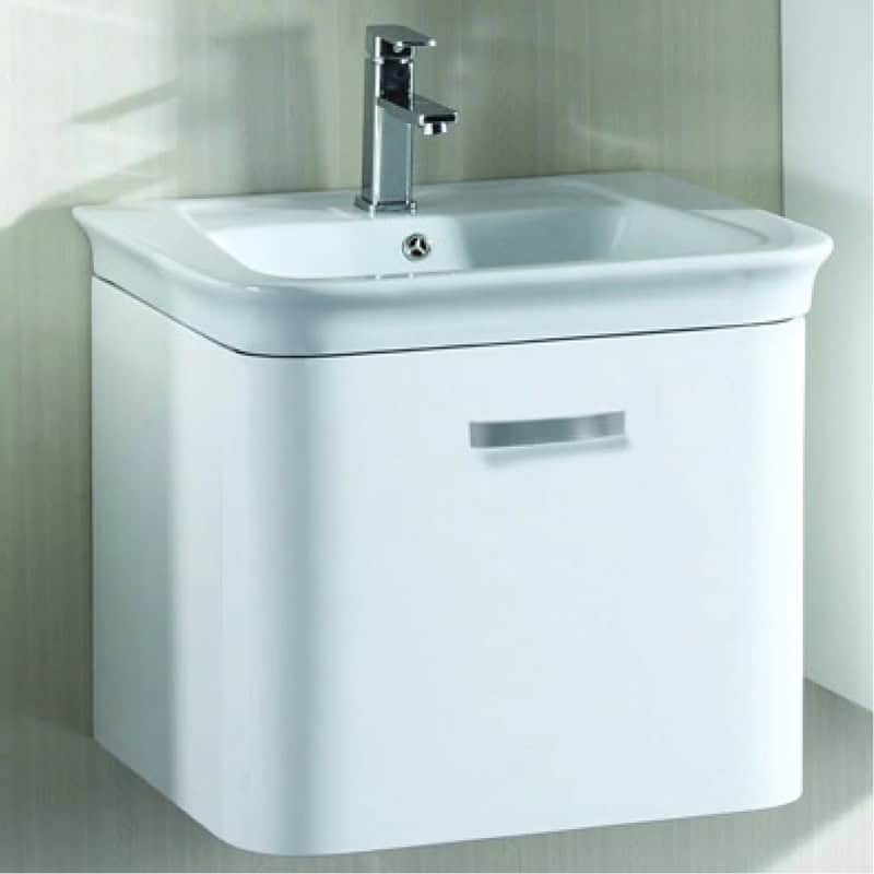 KUPAONSKI ORMARIĆ LUXOR 60 F DRVO - DONJI DIO S BIJELIM UMIVAONIKOM