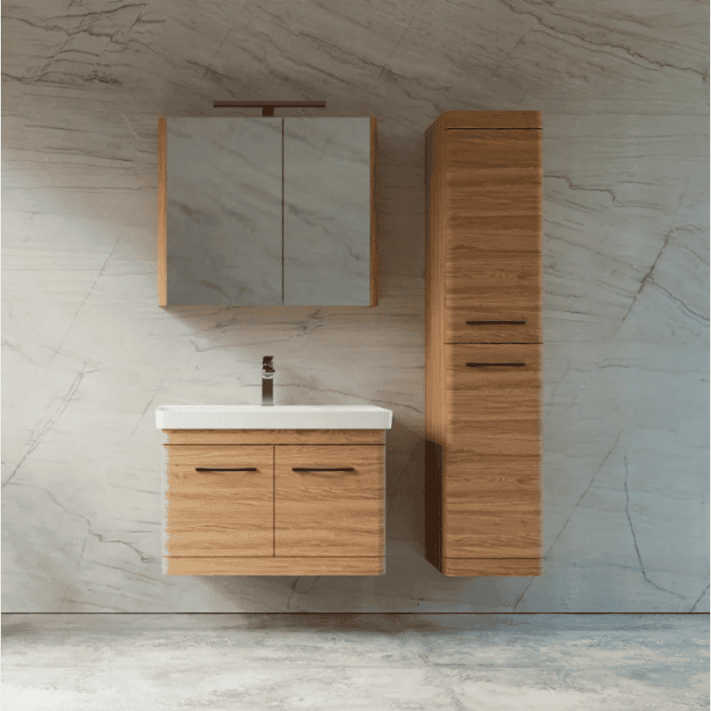 KUPAONSKI ORMARIĆ LUXOR ART 60 DRVO - GORNJI DIO S OGLEDALOM I RASVJETOM