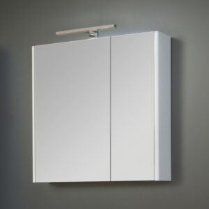 KUPAONSKI ORMARIĆ SHARP WHITE 65 - GORNJI DIO S OGLEDALOM I LED LAMPOM S PREKIDAČEM