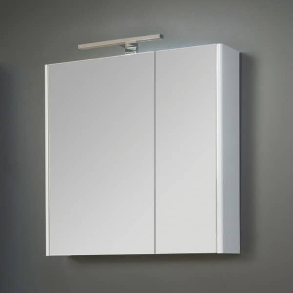 KUPAONSKI ORMARIĆ SHARP WHITE 65 - GORNJI DIO S OGLEDALOM I LED LAMPOM S PREKIDAČEM