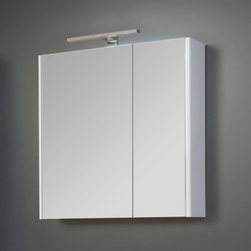 KUPAONSKI ORMARIĆ SHARP WHITE 65 - GORNJI DIO S OGLEDALOM I LED LAMPOM S PREKIDAČEM