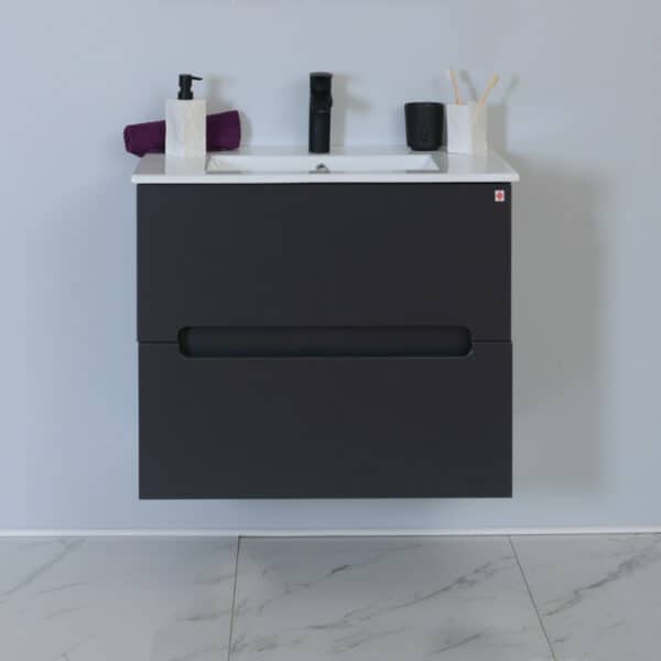 KUPAONSKI ORMARIĆ STELLA SIVA MATT 75 - DONJI DIO S UMIVAONIKOM