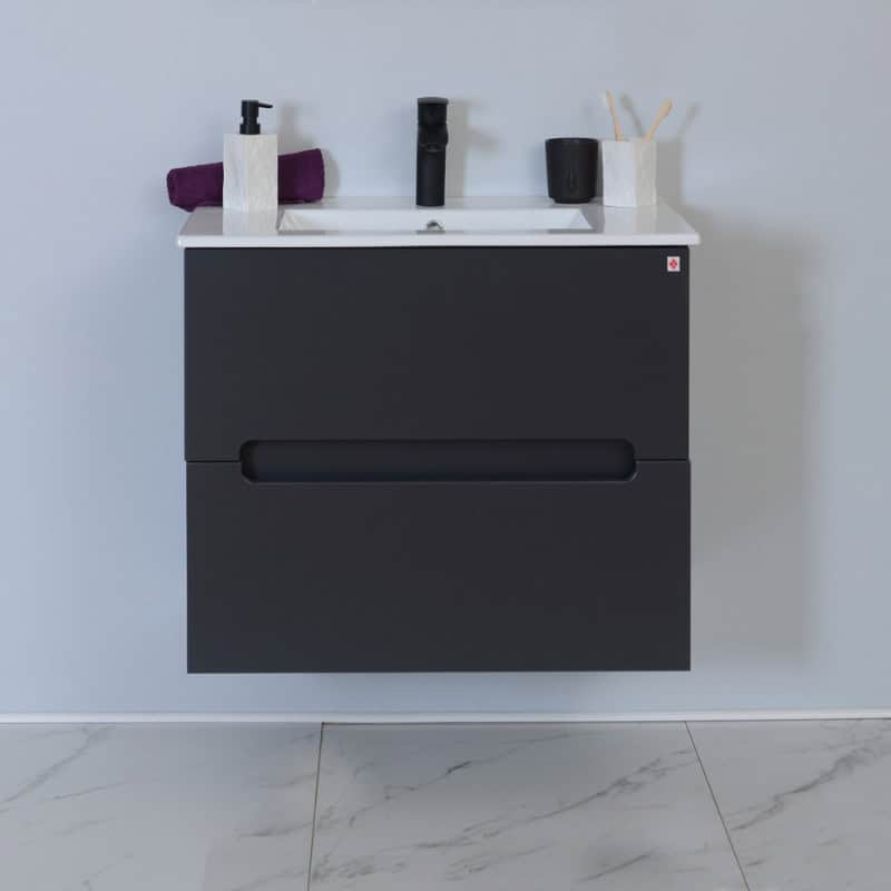 KUPAONSKI ORMARIĆ STELLA SIVA MATT 75 - DONJI DIO S UMIVAONIKOM