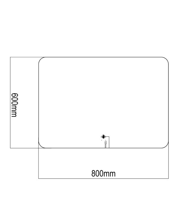 Alternative view of PRESTIGE HORIZONTALNO OGLEDALO LED & FOG FREE 60X80