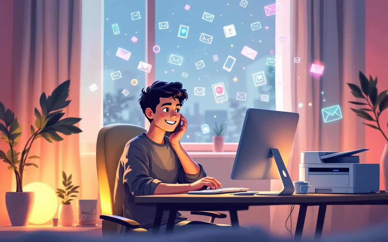 Person purchasing electronic stamps to correct an oversight.