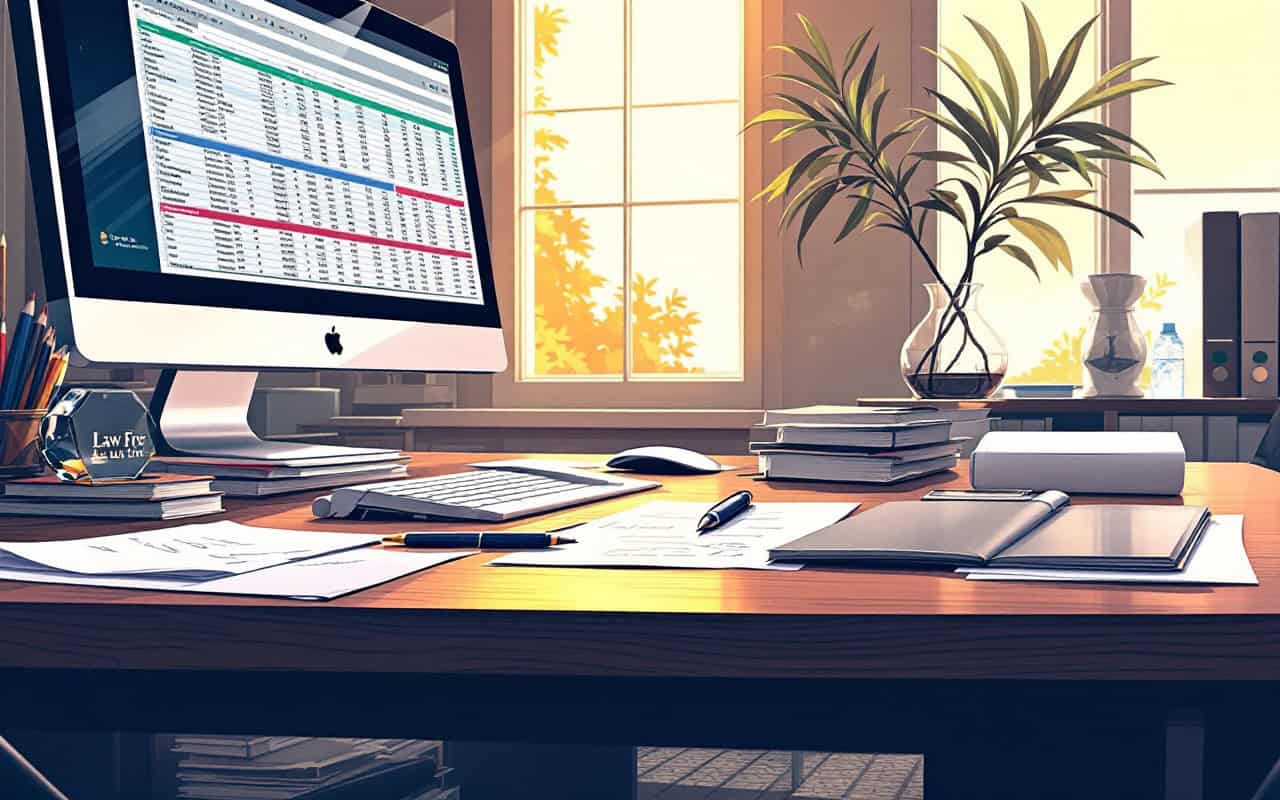 Documentos legales y oficina moderna para SELAS