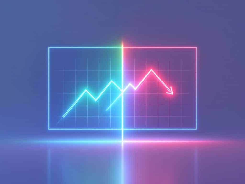 Graphiques montrant les bénéfices et limites pour les parieurs sportifs avec flèches ascendantes et descendantes