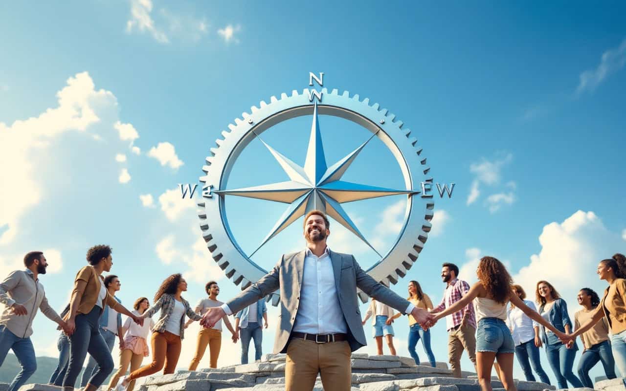 Représentation des piliers d'une culture d'entreprise réussie.