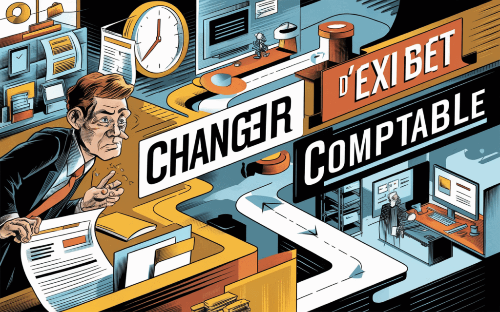 Illustration sur changer d'expert-comptable avec un homme d'affaires confus
